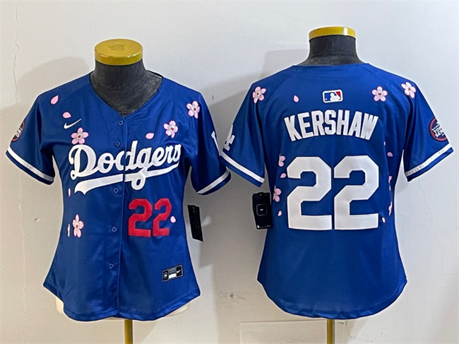 Youth Los Angeles Dodgers #22 Clayton Kershaw Royal 2025 Tokyo Series Limited Stitched Baseball Jersey Youth Los Angeles Dodgers #22 Clayton Kershaw Royal 2025 Tokyo Series Limited Stitched Baseball Jersey