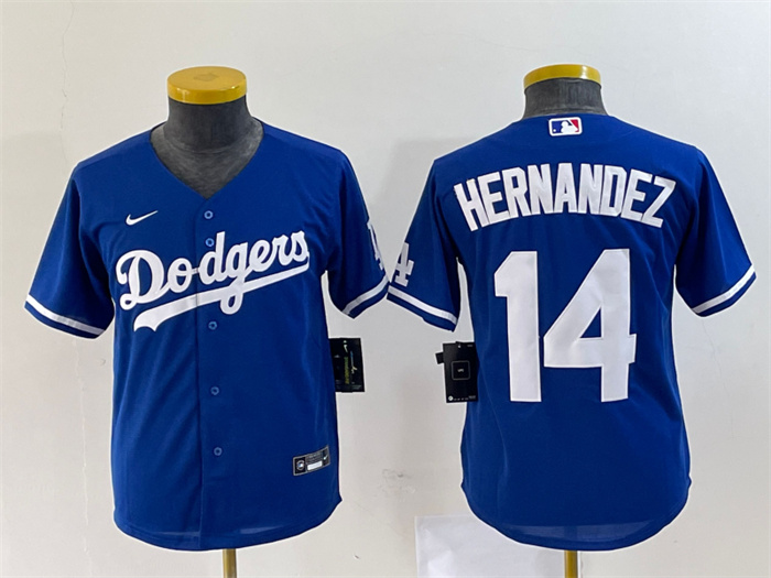 Youth Los Angeles Dodgers #14 Enrique Hernandez Royal Stitched Baseball Jersey Youth Los Angeles Dodgers #14 Enrique Hernandez Royal Stitched Baseball Jersey