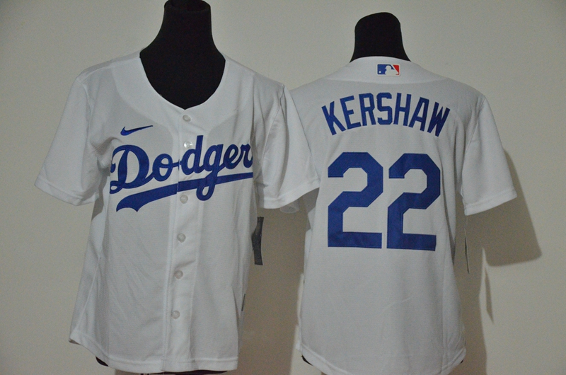 Youth Dodgers 22 Clayton Kershaw White Youth Nike Cool Base Jersey Youth Dodgers 22 Clayton Kershaw White Youth Nike Cool Base Jersey