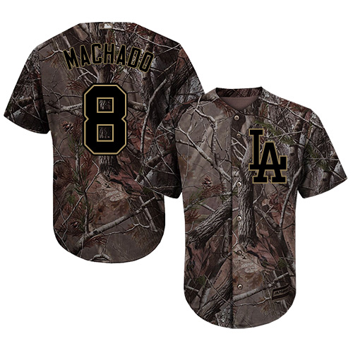 Dodgers #8 Manny Machado Camo Realtree Collection Cool Base Stitched Youth Baseball Jersey Dodgers #8 Manny Machado Camo Realtree Collection Cool Base Stitched Youth Baseball Jersey
