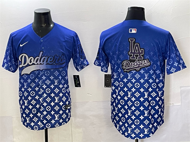 Men's Los Angeles Dodgers Team Big Logo Blue Limited Stitched Baseball Jersey 3 Men's Los Angeles Dodgers Team Big Logo Blue Limited Stitched Baseball Jersey 3