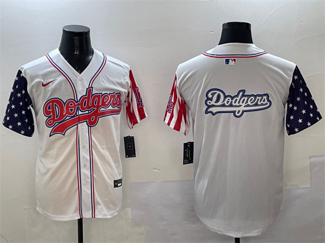 Men's Los Angeles Dodgers Team Big Logo White Limited Stitched Baseball Jersey Men's Los Angeles Dodgers Team Big Logo White Limited Stitched Baseball Jersey