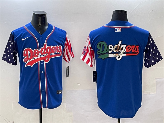 Men's Los Angeles Dodgers Team Big Logo Royal Limited Stitched Baseball Jersey Men's Los Angeles Dodgers Team Big Logo Royal Limited Stitched Baseball Jersey