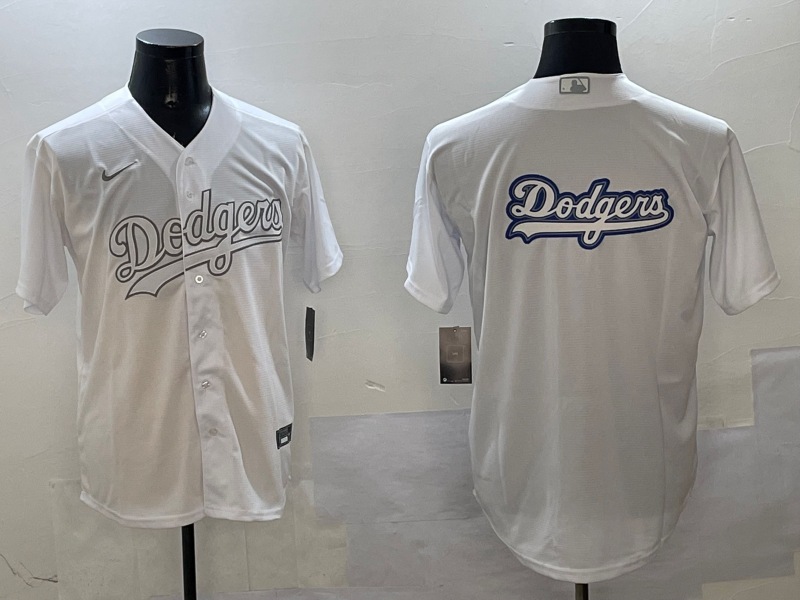 Men's Los Angeles Dodgers Team Big Logo White Cool Base Stitched Baseball Jersey Men's Los Angeles Dodgers Team Big Logo White Cool Base Stitched Baseball Jersey