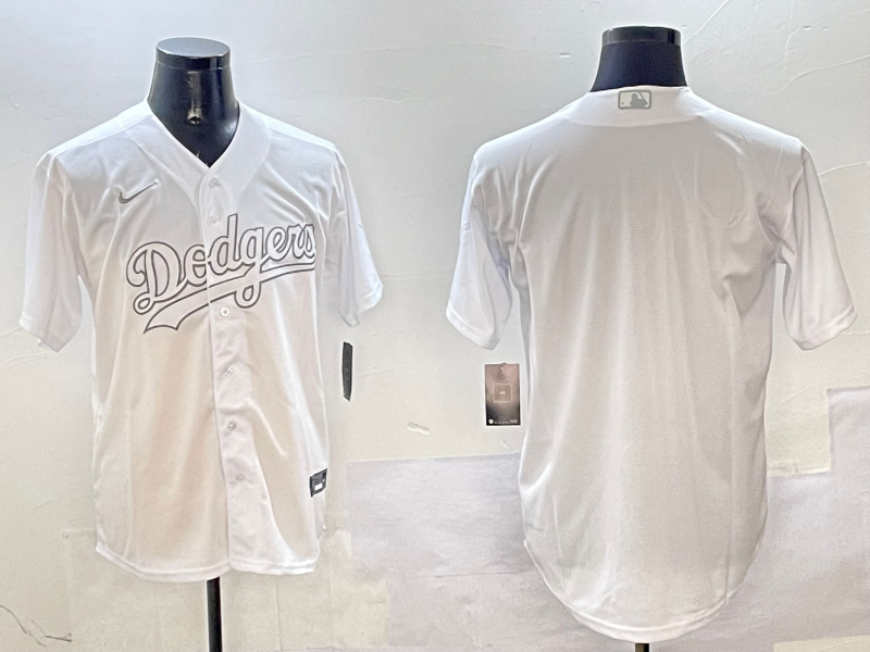 Men's Los Angeles Dodgers Blank White Cool Base Stitched Baseball Jersey Men's Los Angeles Dodgers Blank White Cool Base Stitched Baseball Jersey