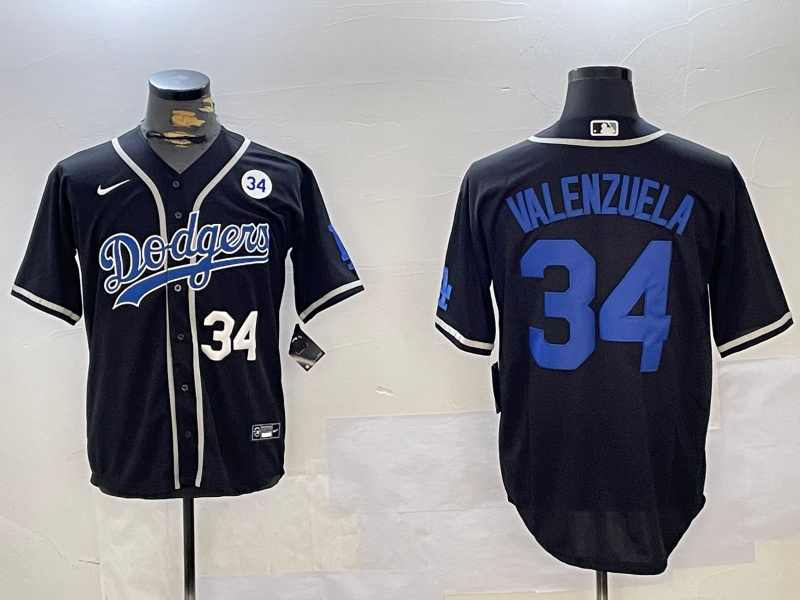 Men's Los Angeles Dodgers #34 Toro Valenzuela Black 2024 World Series Cool Base Stitched Baseball Jersey 10 Men's Los Angeles Dodgers #34 Toro Valenzuela Black 2024 World Series Cool Base Stitched Baseball Jersey 10