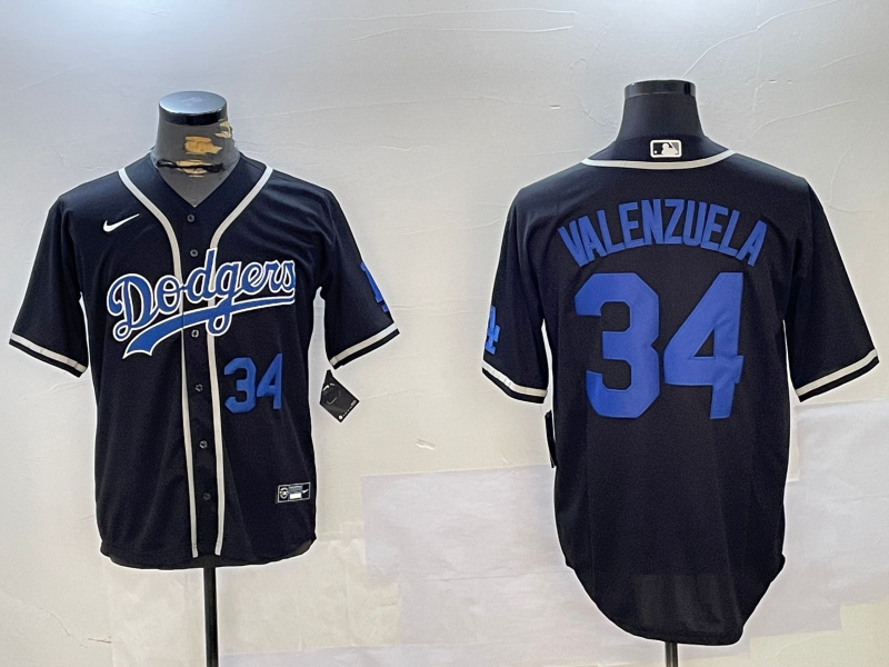 Men's Los Angeles Dodgers #34 Toro Valenzuela Black 2024 World Series Cool Base Stitched Baseball Jersey 5 Men's Los Angeles Dodgers #34 Toro Valenzuela Black 2024 World Series Cool Base Stitched Baseball Jersey 5