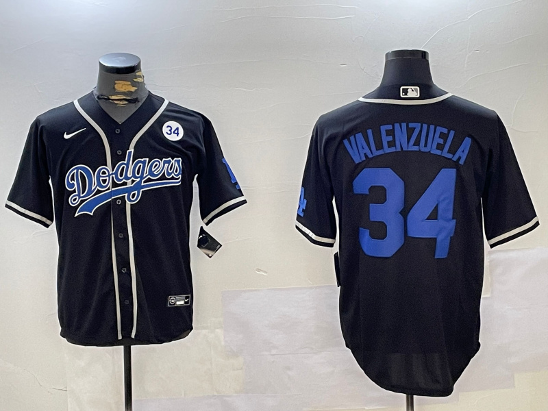 Men's Los Angeles Dodgers #34 Toro Valenzuela Black 2024 World Series Cool Base Stitched Baseball Jersey 9 Men's Los Angeles Dodgers #34 Toro Valenzuela Black 2024 World Series Cool Base Stitched Baseball Jersey 9