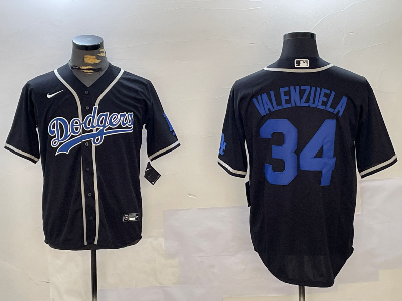 Men's Los Angeles Dodgers #34 Toro Valenzuela Black 2024 World Series Cool Base Stitched Baseball Jersey 1 Men's Los Angeles Dodgers #34 Toro Valenzuela Black 2024 World Series Cool Base Stitched Baseball Jersey 1
