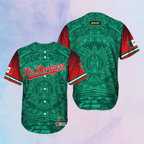 Men's Los Angeles Dodgers 2024 Mexican Heritage Jersey Men's Los Angeles Dodgers 2024 Mexican Heritage Jersey