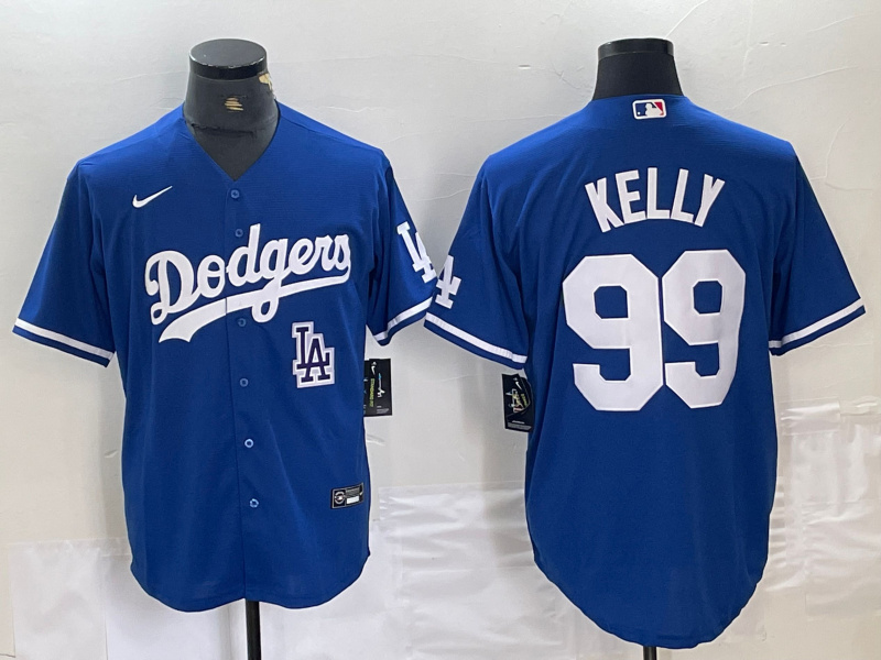 Men's Los Angeles Dodgers #99 Joe Kelly Blue City Connect Cool Base Stitched Baseball Jersey 9 Men's Los Angeles Dodgers #99 Joe Kelly Blue City Connect Cool Base Stitched Baseball Jersey 9