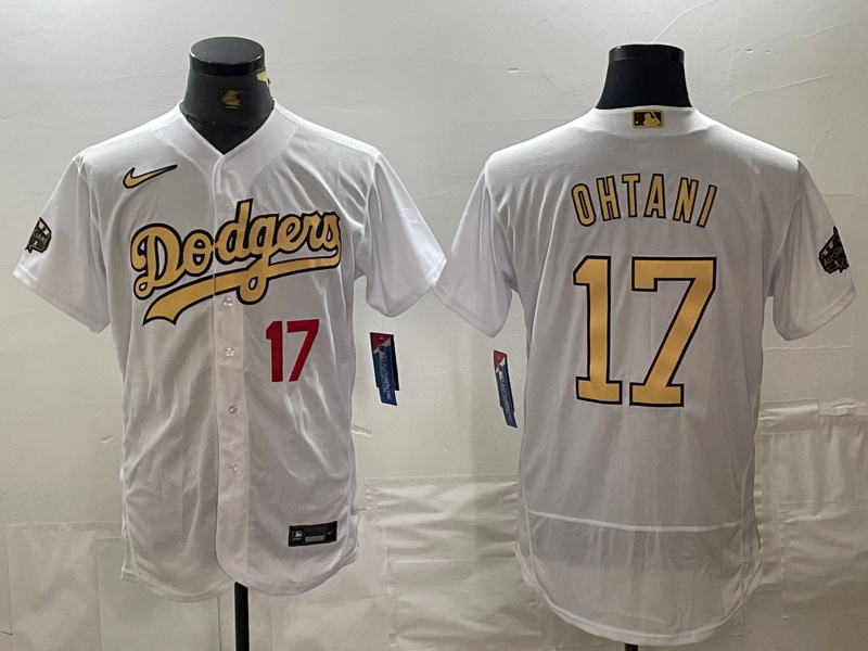 Men's Los Angeles Dodgers #17 Shohei Ohtani Number White 2022 All Star Stitched Flex Base Nike Jersey Men's Los Angeles Dodgers #17 Shohei Ohtani Number White 2022 All Star Stitched Flex Base Nike Jersey
