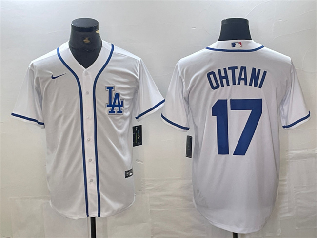 Men's Los Angeles Dodgers #17 Shohei Ohtani White Cool Base Stitched Baseball Jersey Men's Los Angeles Dodgers #17 Shohei Ohtani White Cool Base Stitched Baseball Jersey