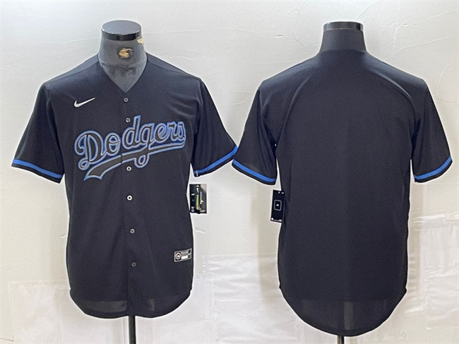 Men's Los Angeles Dodgers Blank Black Cool Base Stitched Baseball Jersey 4 Men's Los Angeles Dodgers Blank Black Cool Base Stitched Baseball Jersey 4