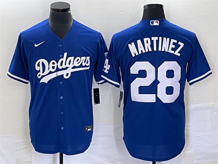 Men's Los Angeles Dodgers #28 J.D. Martinez Blue Cool Base Stitched Baseball Jersey Men's Los Angeles Dodgers #28 J.D. Martinez Blue Cool Base Stitched Baseball Jersey