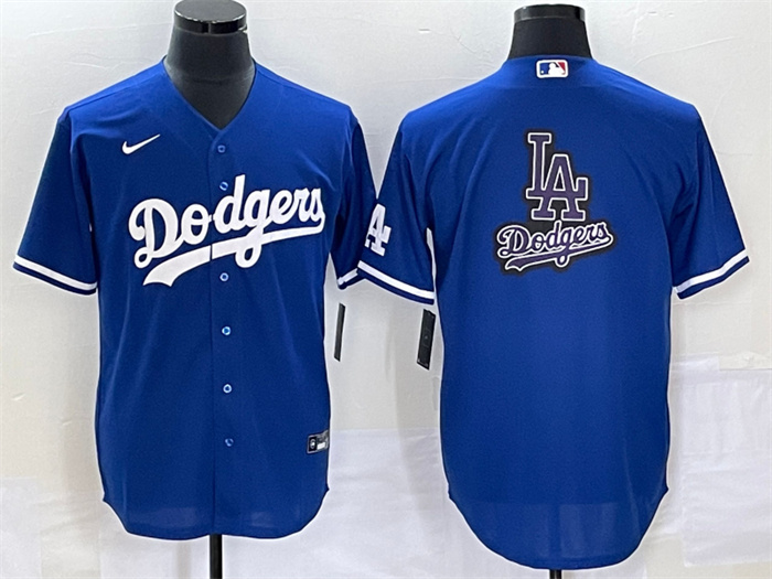 Men's Los Angeles Dodgers Blue Team Big Logo Cool Base Stitched Baseball JerseyS Men's Los Angeles Dodgers Blue Team Big Logo Cool Base Stitched Baseball JerseyS
