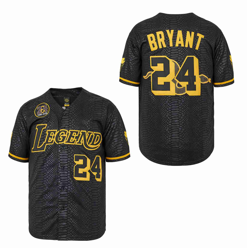 Men's Legend #24 Kobe Bryant Cool Base Black Stitched Baseball Jerseys Men's Legend #24 Kobe Bryant Cool Base Black Stitched Baseball Jerseys
