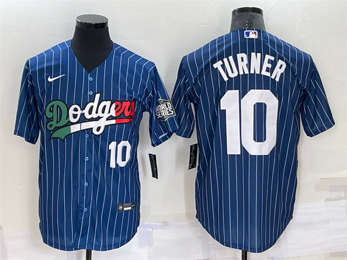 Men's Los Angeles Dodgers #10 Justin Turner Navy Mexico Cool Base Stitched Baseball Jersey Men's Los Angeles Dodgers #10 Justin Turner Navy Mexico Cool Base Stitched Baseball Jersey