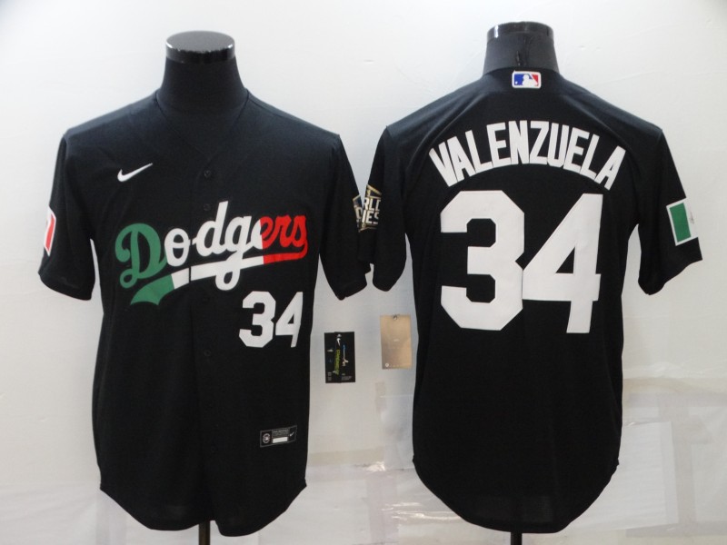 en's Los Angeles Dodgers #34 Toro Valenzuela Black Cool Base Stitched Baseball Jersey en's Los Angeles Dodgers #34 Toro Valenzuela Black Cool Base Stitched Baseball Jersey