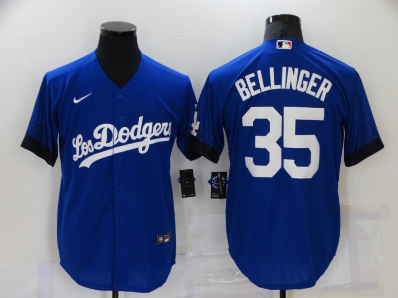 Dodgers 35 Cody Bellinger Royal 2021 City Connect Cool Base Jersey Dodgers 35 Cody Bellinger Royal 2021 City Connect Cool Base Jersey