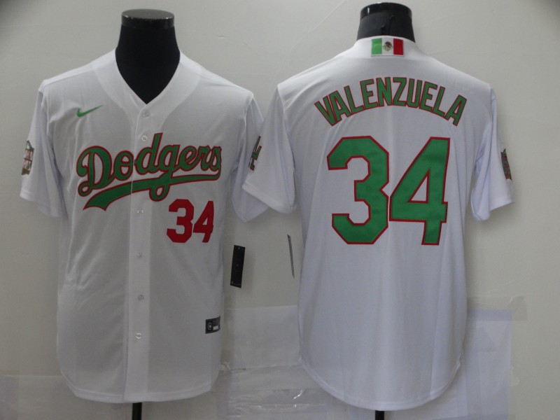 Dodgers 34 Fernando Valenzuela White World Series Nike Cool Base Jersey Dodgers 34 Fernando Valenzuela White World Series Nike Cool Base Jersey