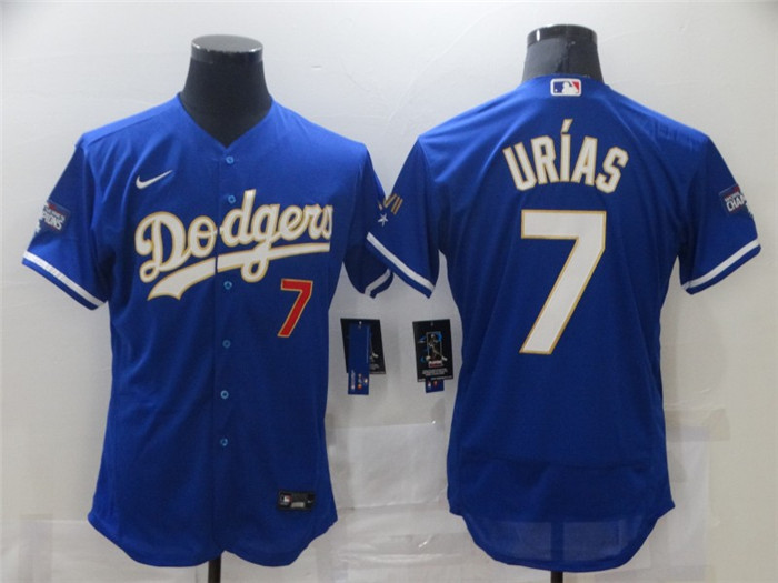 Dodgers 7 Julio Urias Royal Nike 2021 Gold Program Flexbase Jerseys Dodgers 7 Julio Urias Royal Nike 2021 Gold Program Flexbase Jerseys