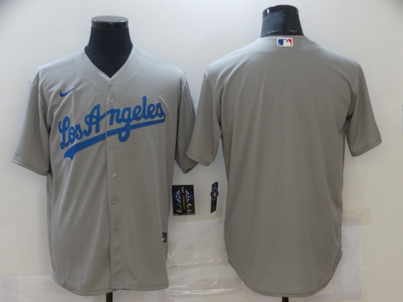Nike Men's Los Angeles Dodgers grey blank Authentic Team MLB Jersey Nike Men's Los Angeles Dodgers grey blank Authentic Team MLB Jersey