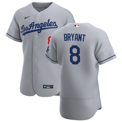Nike Dodgers #8 Kobe Bryant Gray Flexbase Jersey Nike Dodgers #8 Kobe Bryant Gray Flexbase Jersey