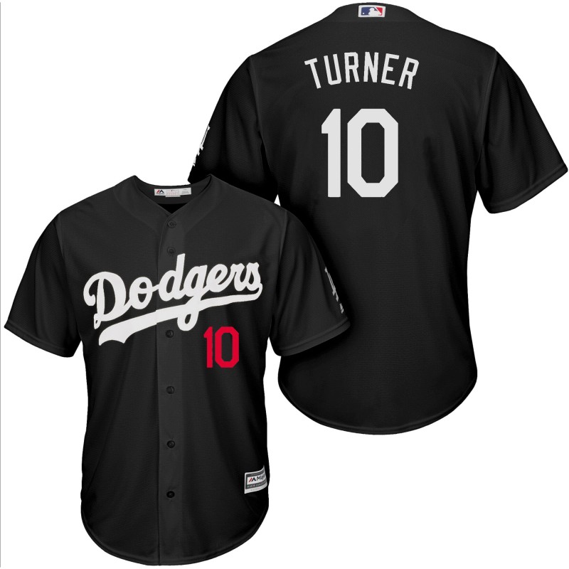 Dodgers 10 Justin Turner Black Turn Back The Clock Cool Base Jersey Dodgers 10 Justin Turner Black Turn Back The Clock Cool Base Jersey