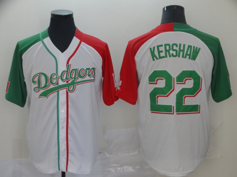 Dodgers 22 Clayton Kershaw White Mexican Heritage Culture Night Jersey Mexico Dodgers 22 Clayton Kershaw White Mexican Heritage Culture Night Jersey Mexico