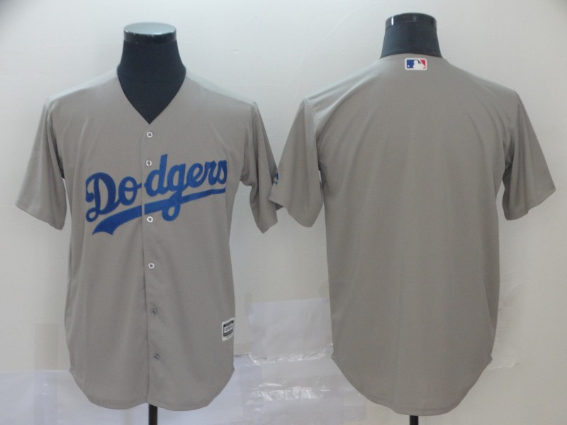 Dodgers Blank Gray Cool Base Jersey Dodgers Blank Gray Cool Base Jersey