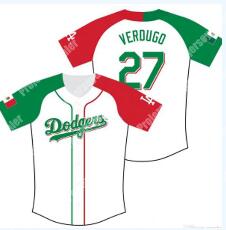 Dodgers Mexican #27 Alex Verdugo Baseball Jersey Dodgers Mexican #27 Alex Verdugo Baseball Jersey