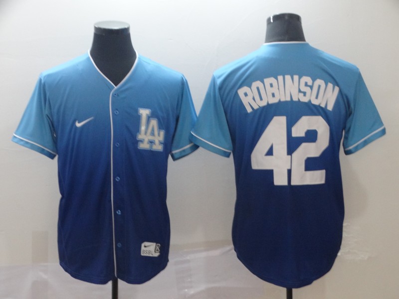 Dodgers 42 Jackie Robinson Blue Drift Fashion Jersey Dodgers 42 Jackie Robinson Blue Drift Fashion Jersey