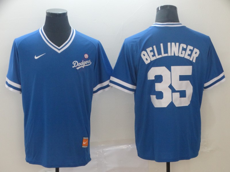 Dodgers 35 Cody Bellinger Blue Throwback Jersey Dodgers 35 Cody Bellinger Blue Throwback Jersey