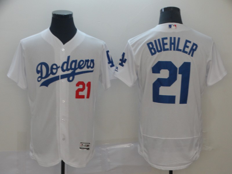 Dodgers 21 Walker Buehler White Flexbase Jersey Dodgers 21 Walker Buehler White Flexbase Jersey