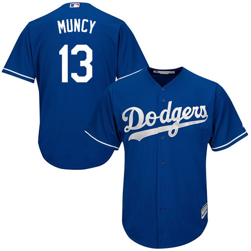 Dodgers #13 Max Muncy Blue New Cool Base Stitched Baseball Jersey Dodgers #13 Max Muncy Blue New Cool Base Stitched Baseball Jersey