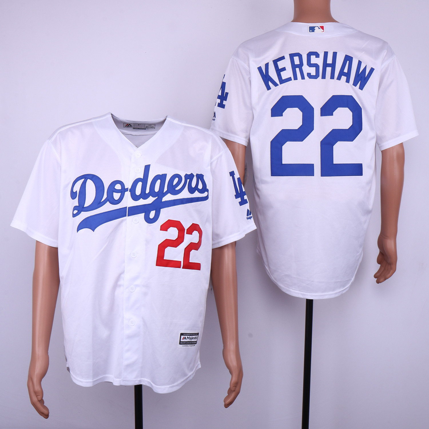 Dodgers 22 Clayton Kershaw White Cool Base Jersey Dodgers 22 Clayton Kershaw White Cool Base Jersey