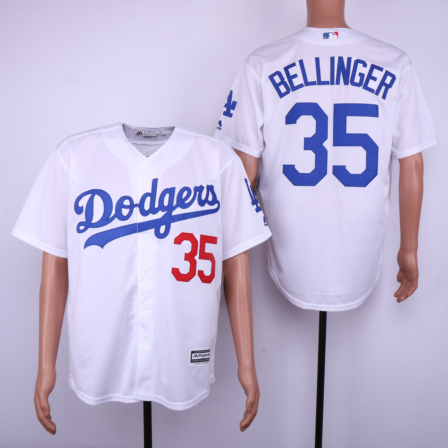Dodgers 35 Cody Bellinger White Cool Base Jersey Dodgers 35 Cody Bellinger White Cool Base Jersey