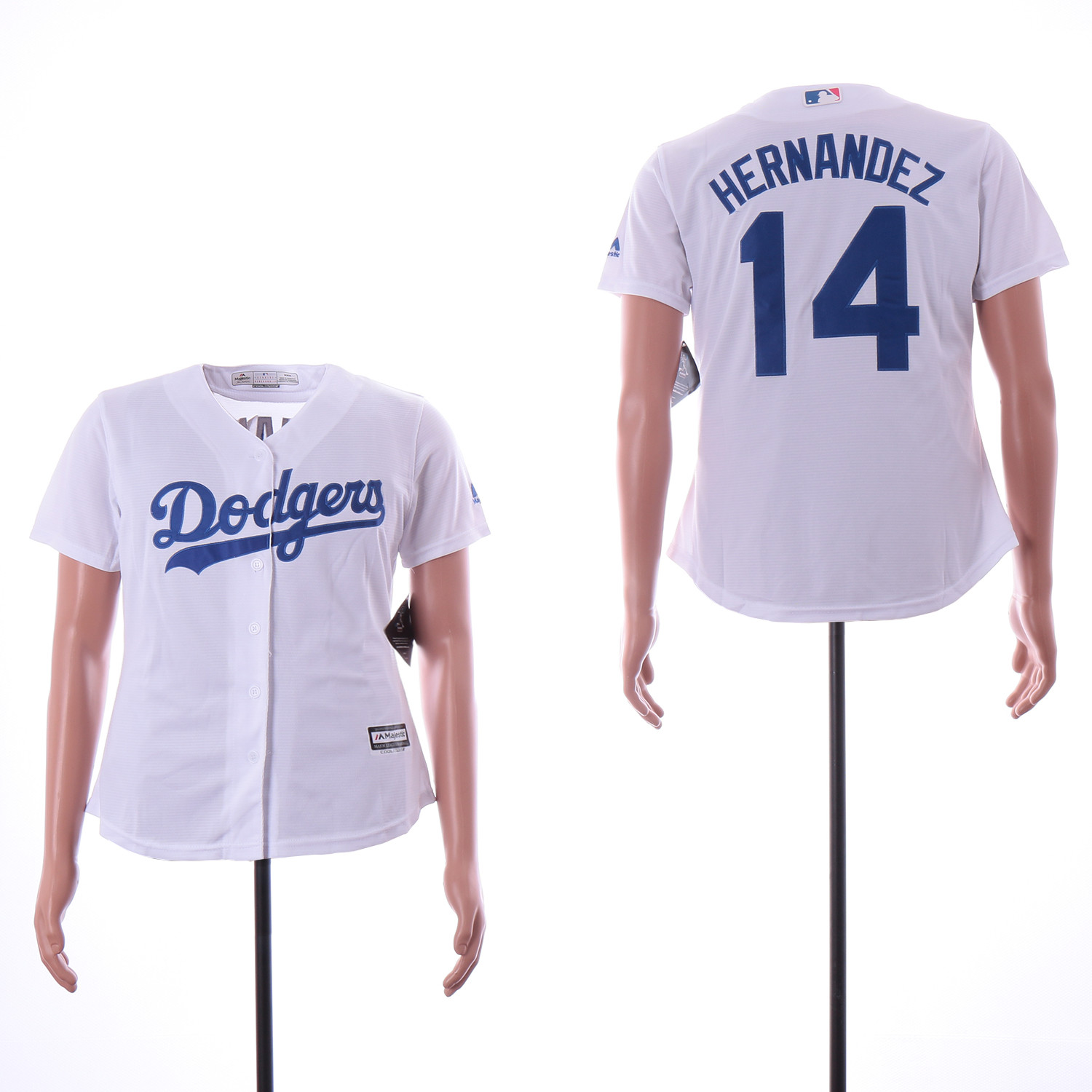 Dodgers 14 Enrique Hernandez White Women Cool Base Jersey Dodgers 14 Enrique Hernandez White Women Cool Base Jersey