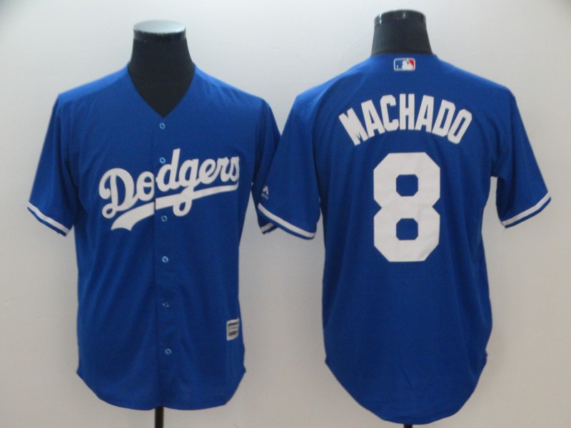 Dodgers 8 Manny Machado Royal Cool Base Jersey Dodgers 8 Manny Machado Royal Cool Base Jersey