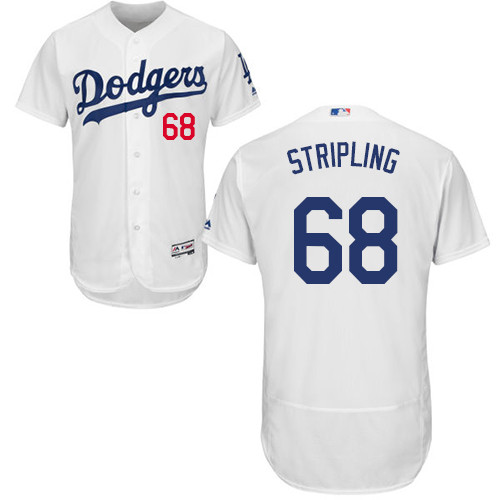 Dodgers #68 Ross Stripling White Flexbase Authentic Collection Stitched Baseball Jersey Dodgers #68 Ross Stripling White Flexbase Authentic Collection Stitched Baseball Jersey