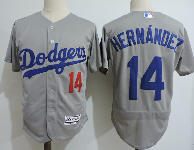 Dodgers 14 Enrique Hernandez Gray Flexbase Jersey Dodgers 14 Enrique Hernandez Gray Flexbase Jersey
