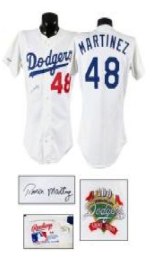 Dodgers #48 MARTINEZ White Authentic Collection Stitched MLB Jersey Dodgers #48 MARTINEZ White Authentic Collection Stitched MLB Jersey