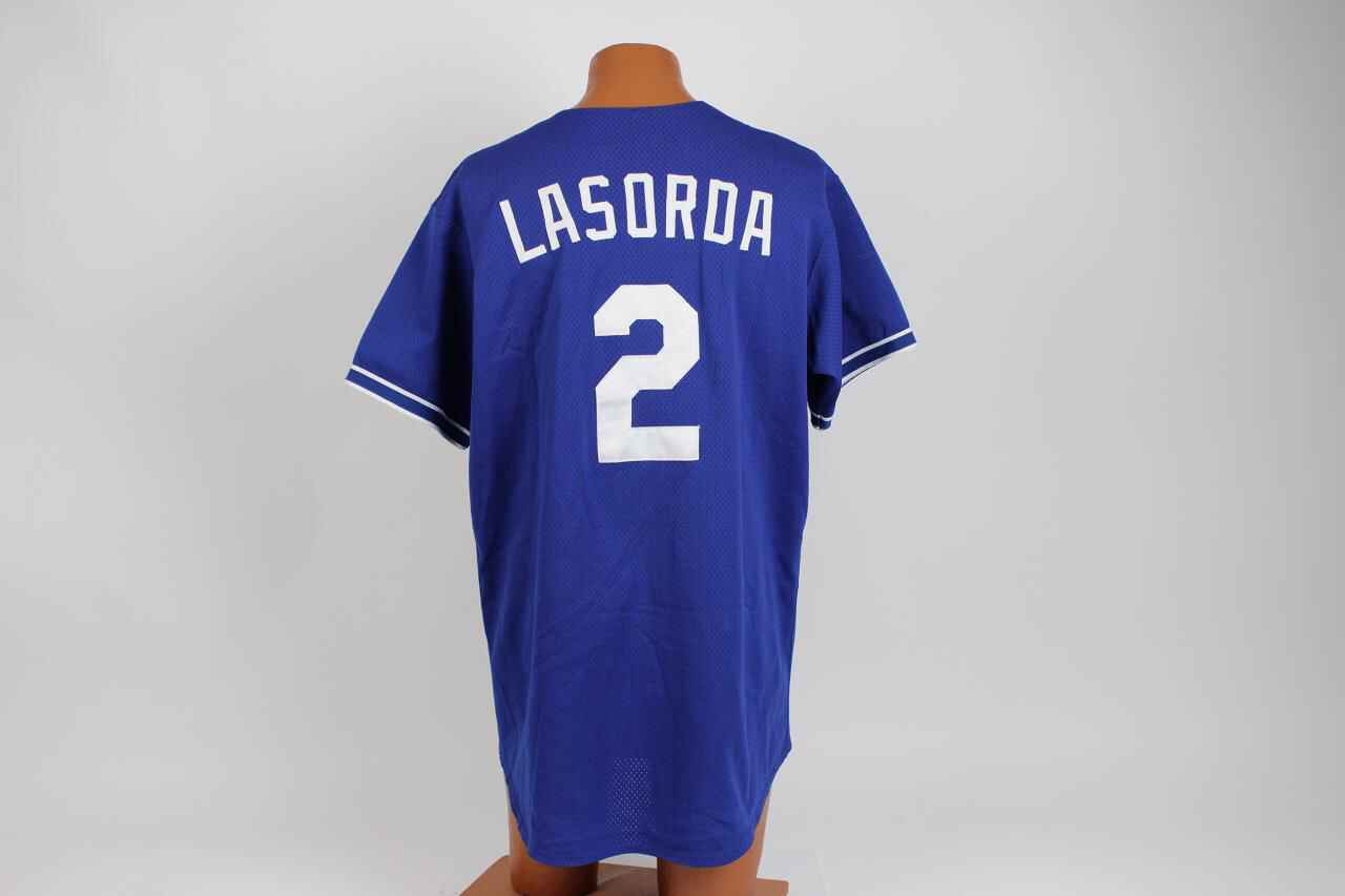 Los Angeles Dodgers #2 LASORDA blue mens jersey Los Angeles Dodgers #2 LASORDA blue mens jersey