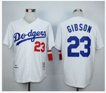 Mitchell and Ness Los Angeles Dodgers #23 Kirk Gibson White Throwback Baseball Jersey Mitchell and Ness Los Angeles Dodgers #23 Kirk Gibson White Throwback Baseball Jersey