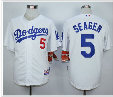 Los Angeles Dodgers #5 Corey Seager White Cool Base Stitched MLB Jersey Los Angeles Dodgers #5 Corey Seager White Cool Base Stitched MLB Jersey