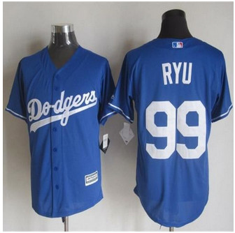 Los Angeles Dodgers #99 Hyun-Jin Ryu Blue New Cool Base Stitched Baseball Jersey Los Angeles Dodgers #99 Hyun-Jin Ryu Blue New Cool Base Stitched Baseball Jersey
