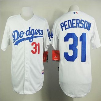 Los Angeles Dodgers #31 Joc Pederson White Cool Base Stitched Baseball Jersey Los Angeles Dodgers #31 Joc Pederson White Cool Base Stitched Baseball Jersey