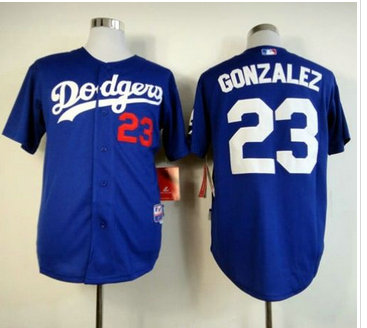 Los Angeles Dodgers #23 Adrian Gonzalez Blue Cool Base Stitched Baseball Jersey Los Angeles Dodgers #23 Adrian Gonzalez Blue Cool Base Stitched Baseball Jersey