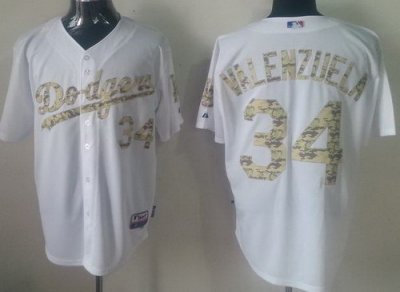 Los Angeles Dodgers 34 Fernando Valenzuela White MLB Jerseys Camo Number Los Angeles Dodgers 34 Fernando Valenzuela White MLB Jerseys Camo Number